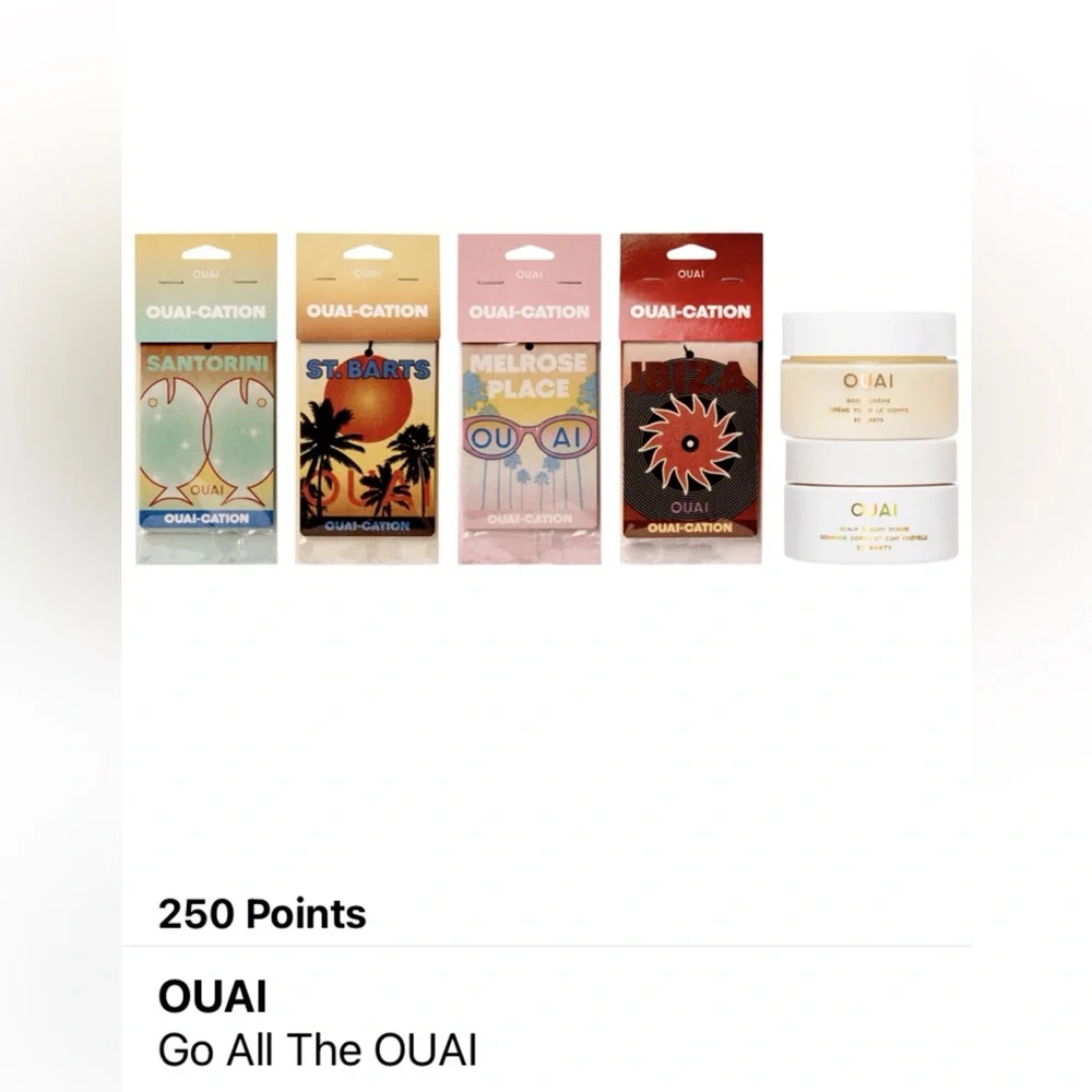 NIB OUAI Go At The OUAI Gift Set Sephora 6 Piece VIB.